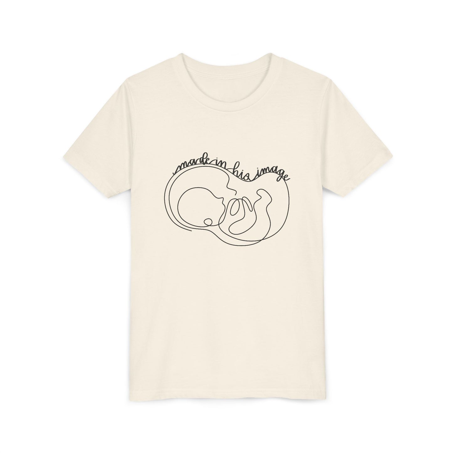 Made in His Image Black Youth T-Shirt