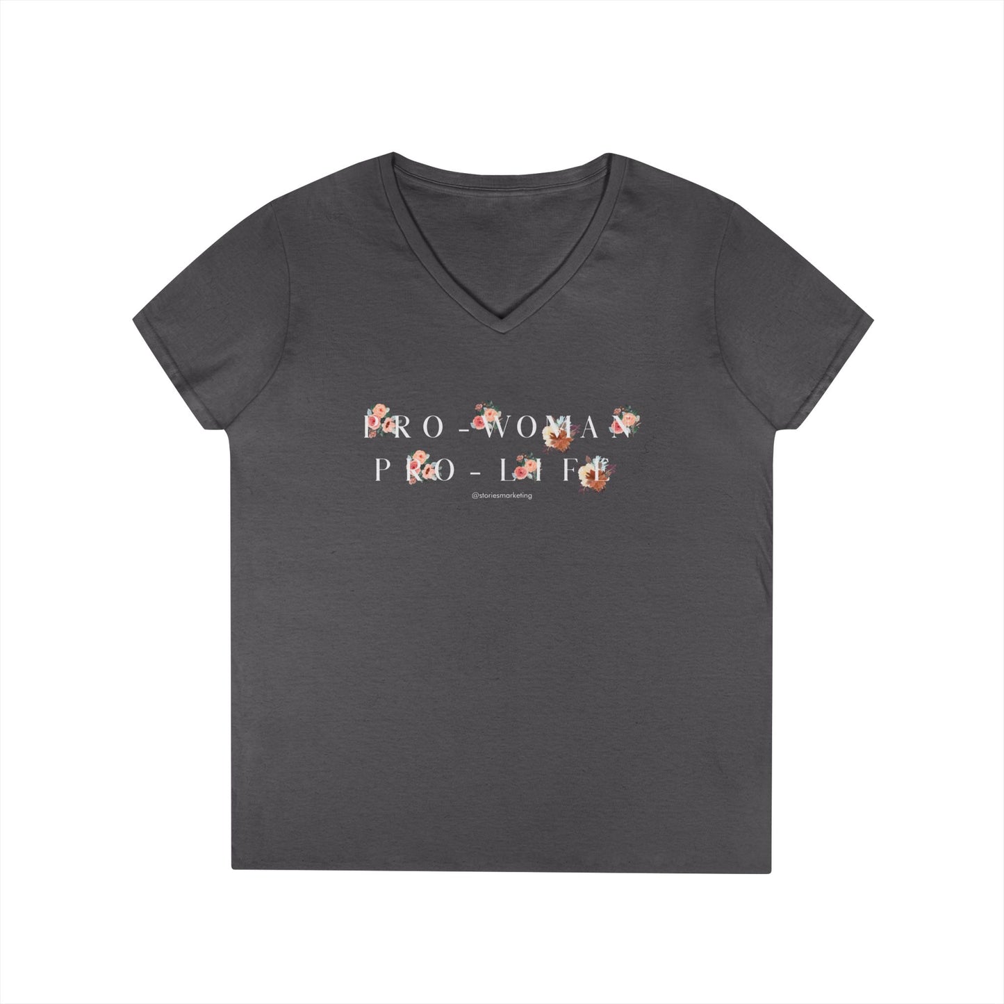 Pro Woman Pro Life V-Neck T-Shirt