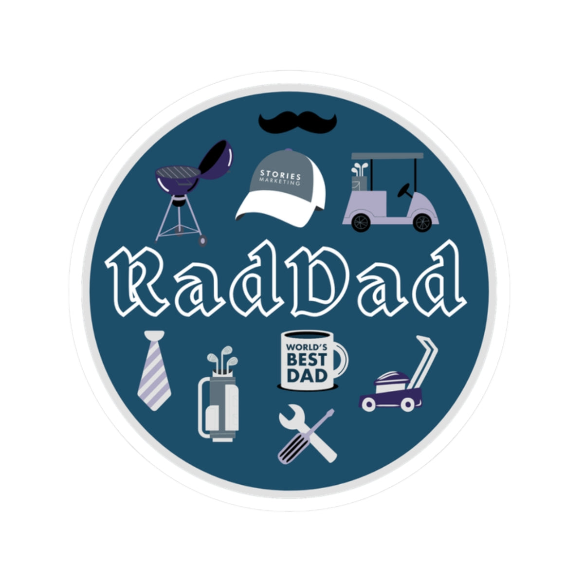 Rad Dad Sticker