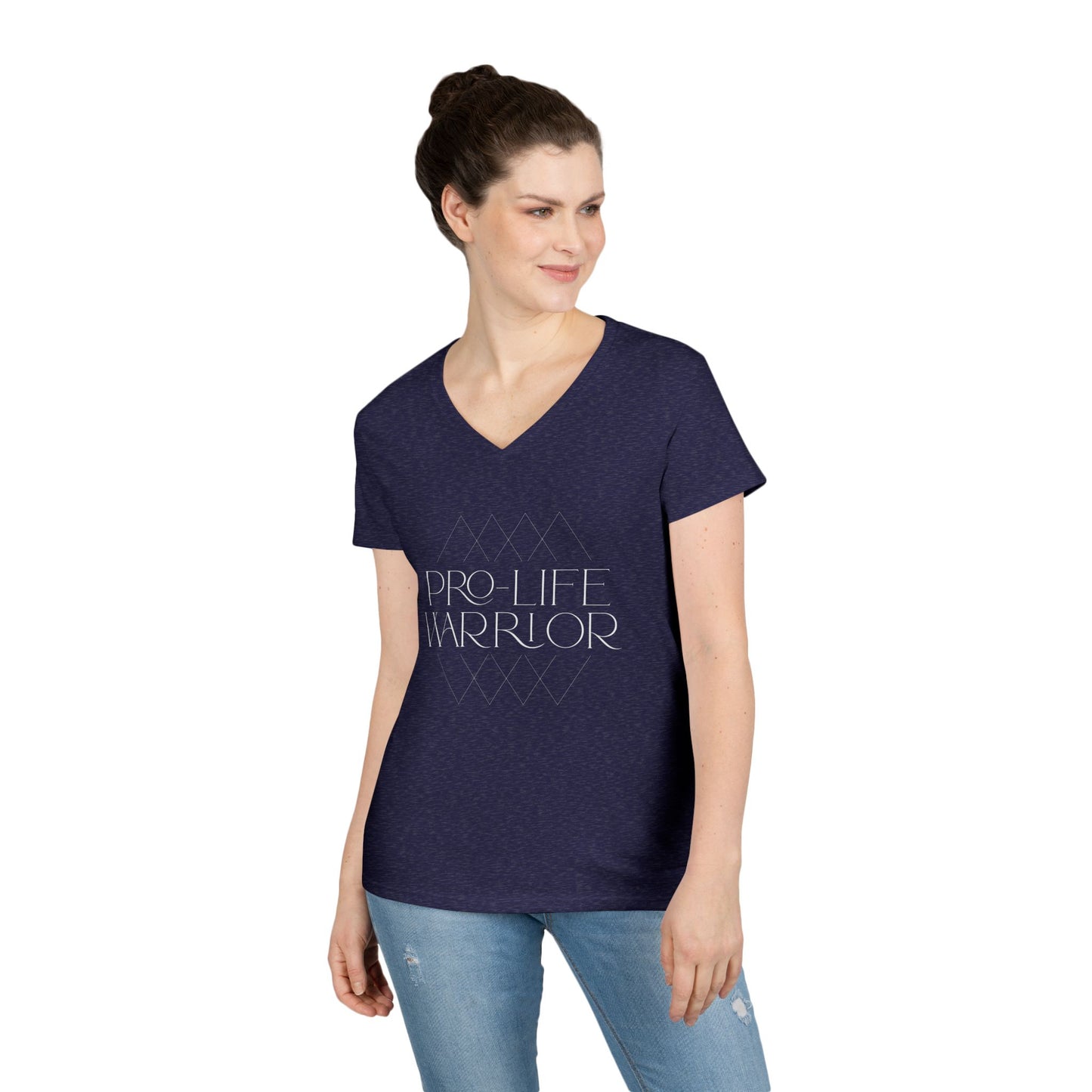 Pro Life Warrior V-Neck T-Shirt