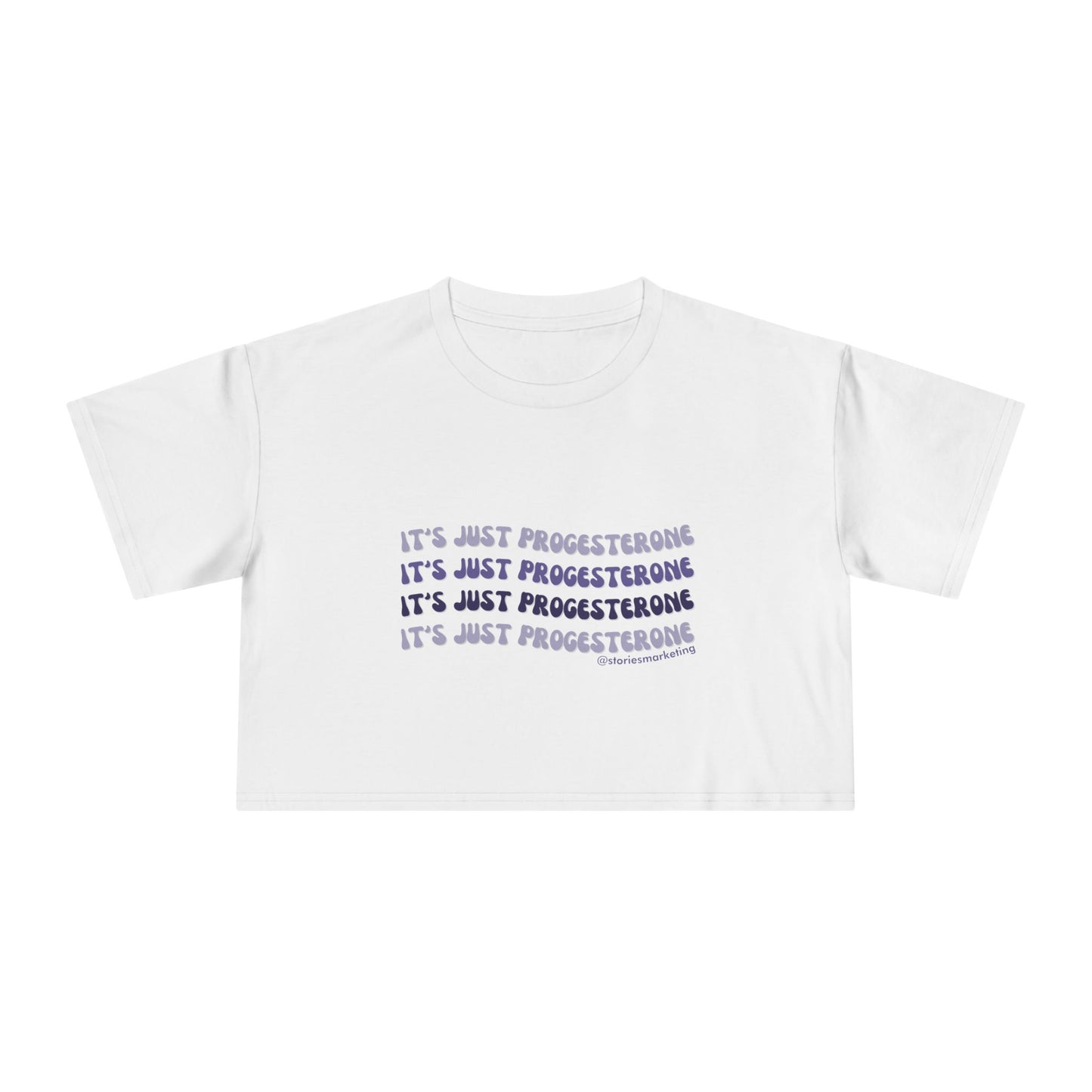 Progesterone Women's Crop Tee