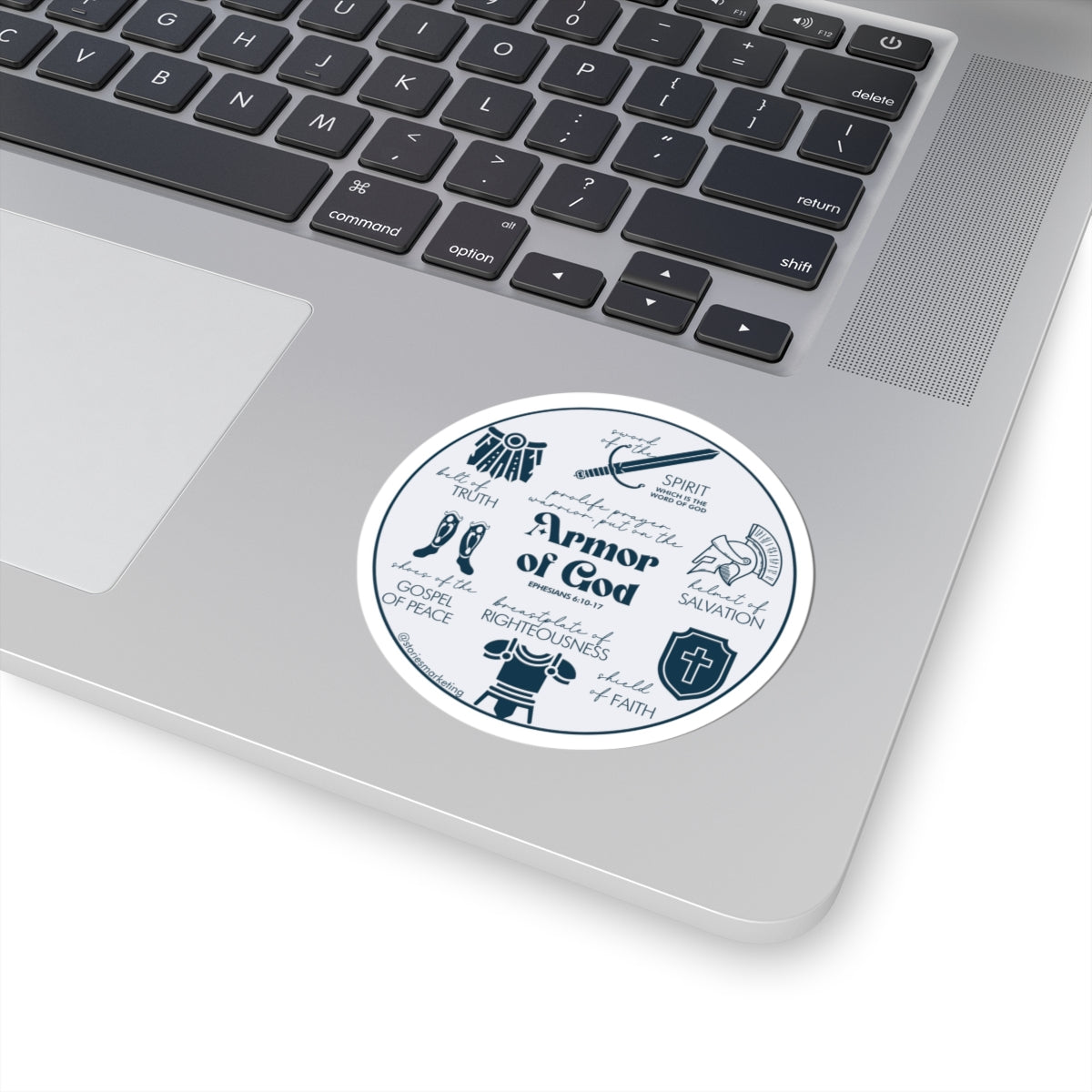 Armor of God Blue Sticker