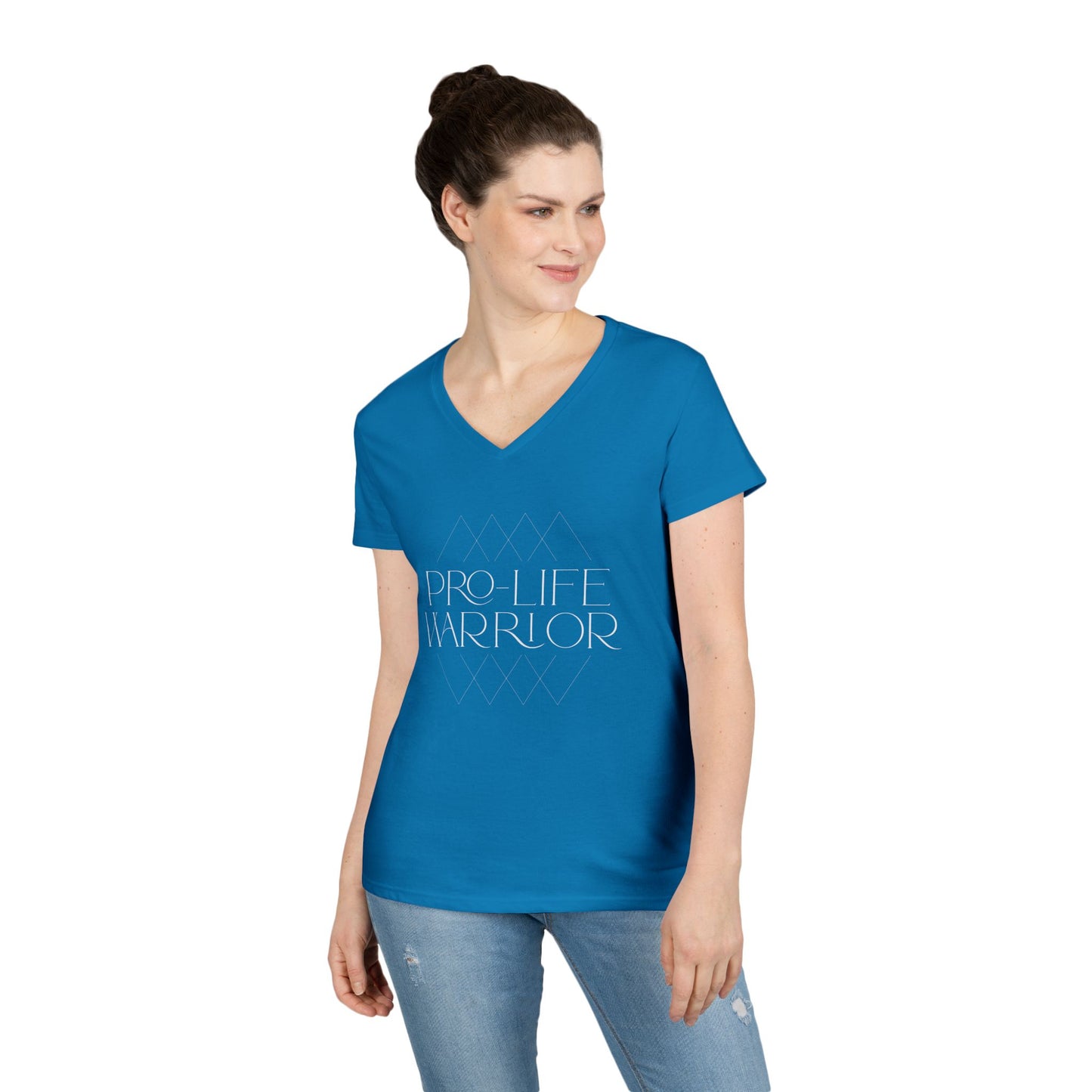 Pro Life Warrior V-Neck T-Shirt