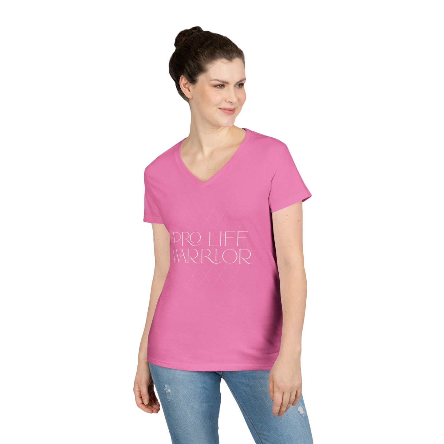 Pro Life Warrior V-Neck T-Shirt