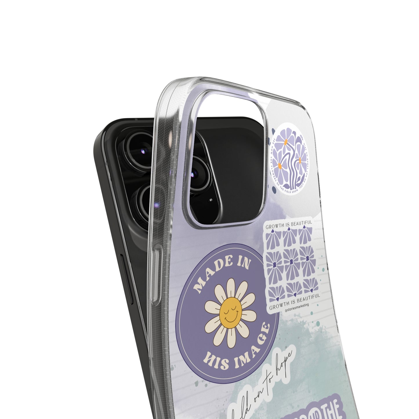 Patchwork Pro-Life Sticker Silicon Phone Case
