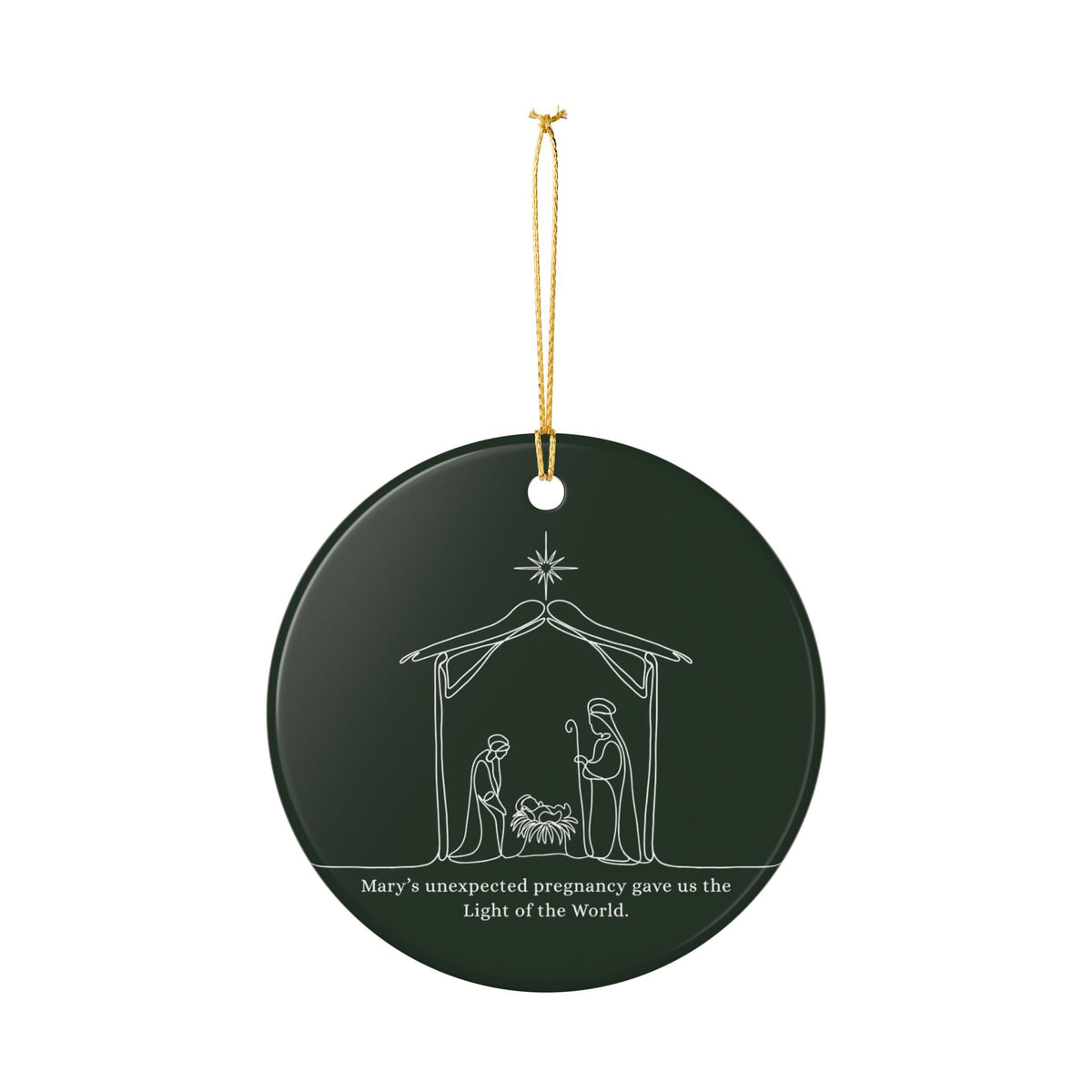 Light of the World Christmas Ornament, (1pc)