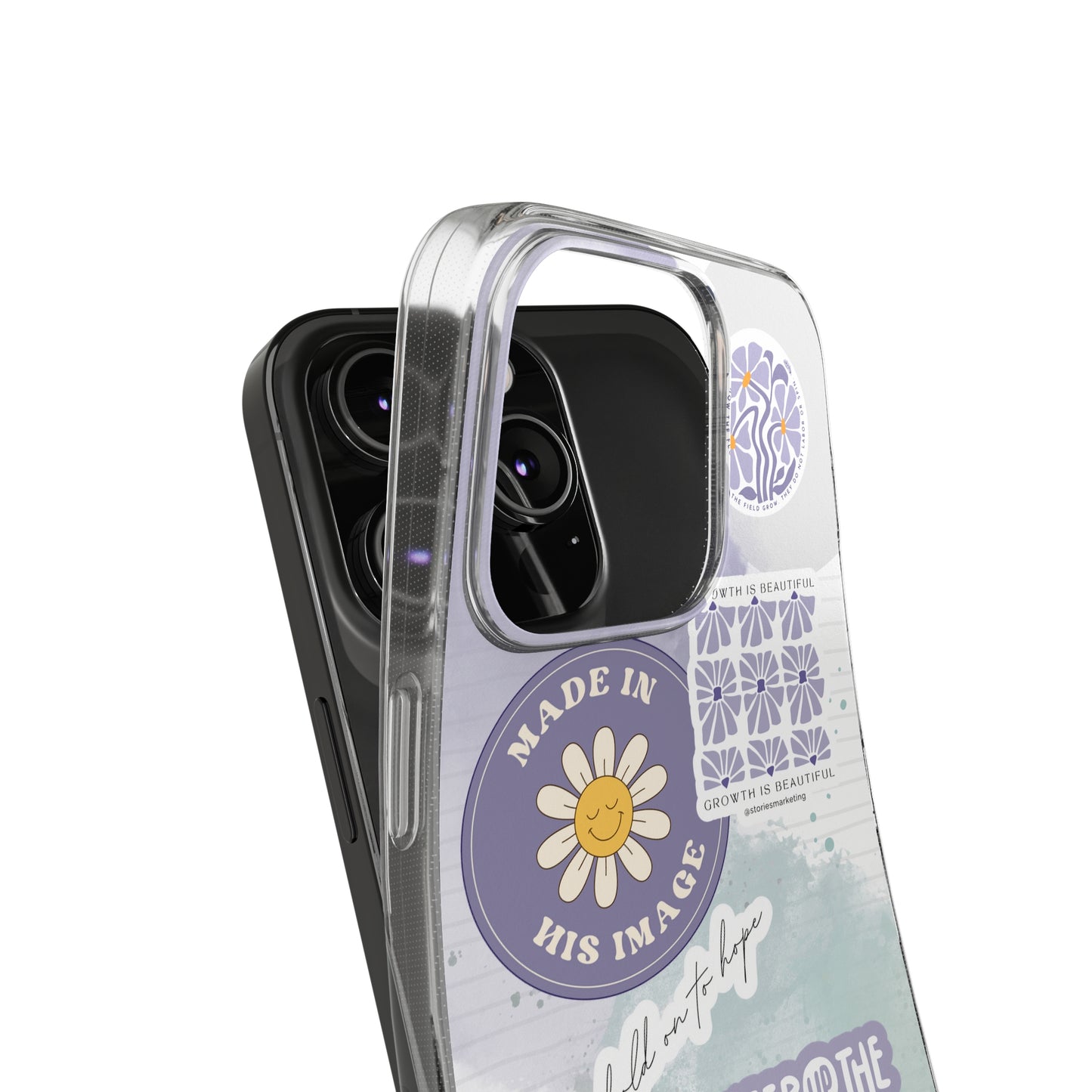 Patchwork Pro-Life Sticker Silicon Phone Case