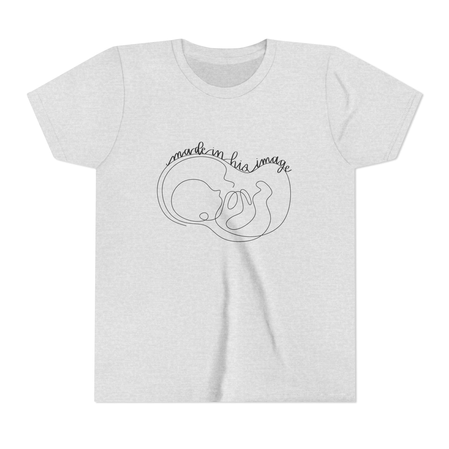 Made in His Image Black Youth T-Shirt