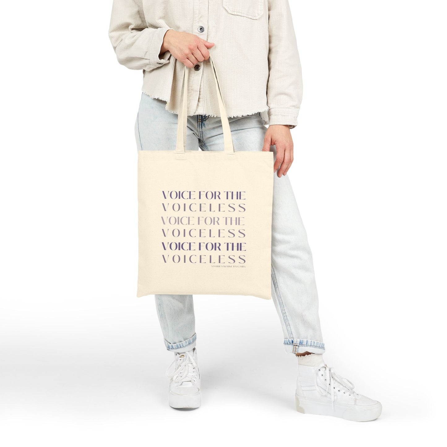 Voice for the Voiceless Tote Bag