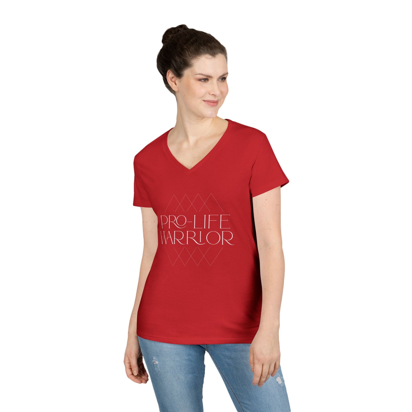 Pro Life Warrior V-Neck T-Shirt