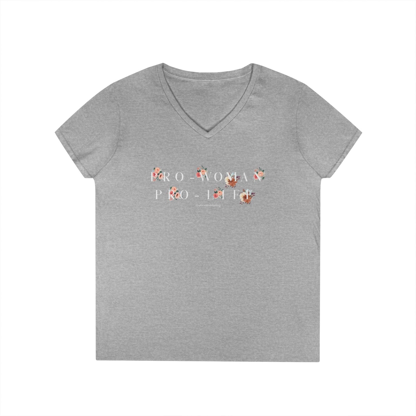 Pro Woman Pro Life V-Neck T-Shirt