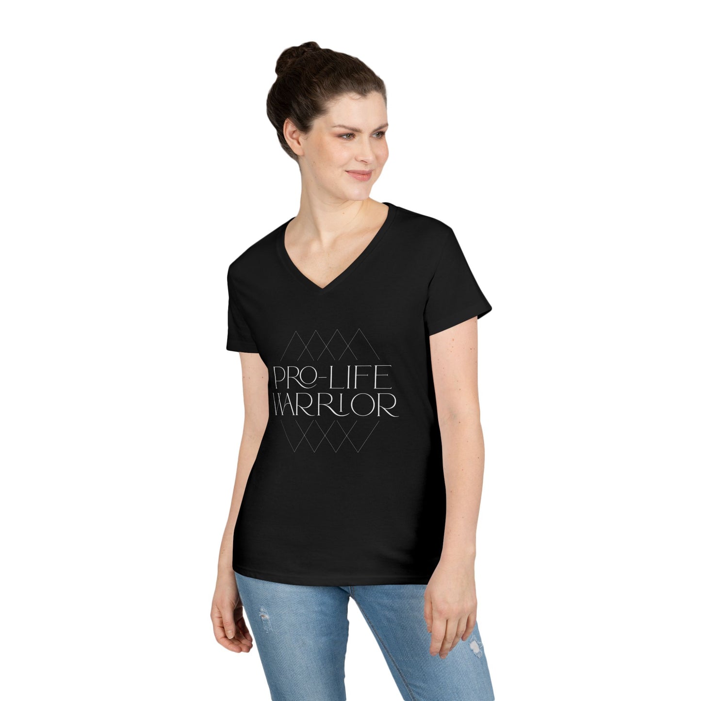 Pro Life Warrior V-Neck T-Shirt