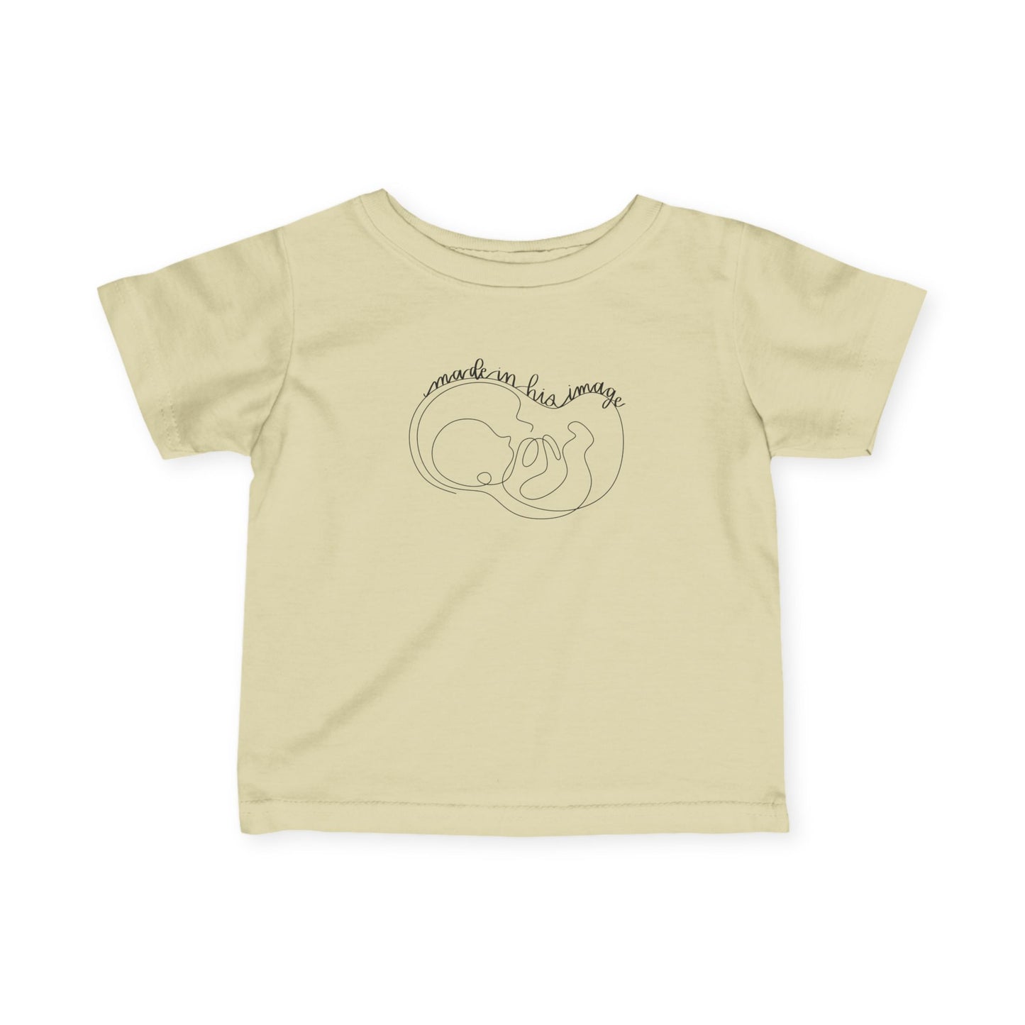 Made in His Image Black Infant T-Shirt