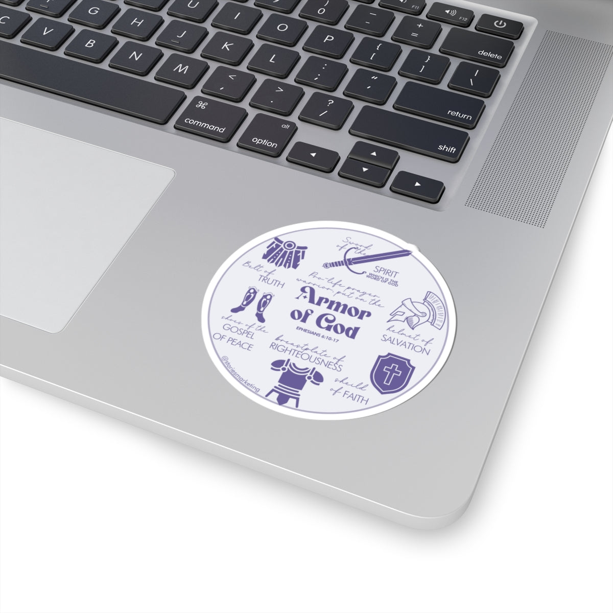 Armor of God Purple Sticker