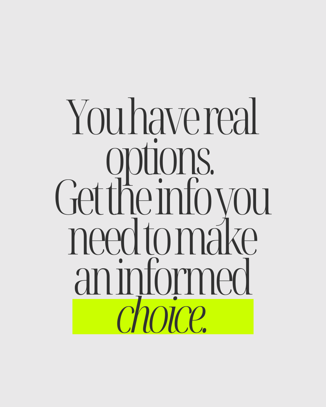 Informed Choice Social Media Ad (Meta/Facebook/Snapchat/Instagram)