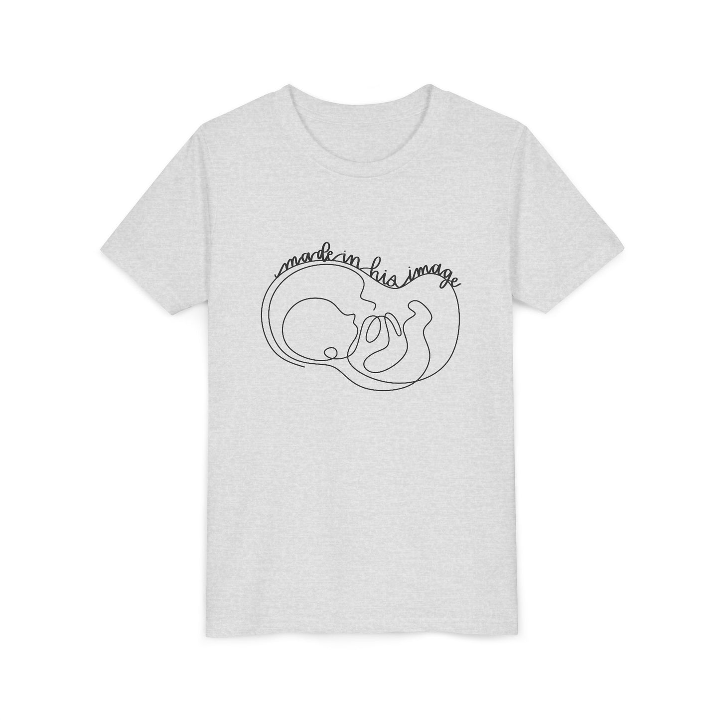 Made in His Image Black Youth T-Shirt