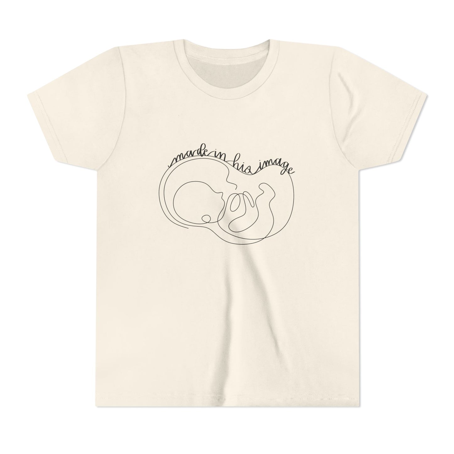 Made in His Image Black Youth T-Shirt