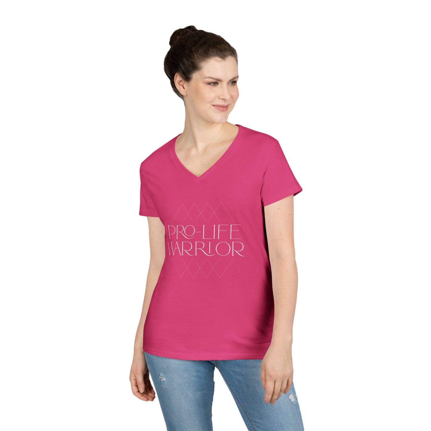 Pro Life Warrior V-Neck T-Shirt