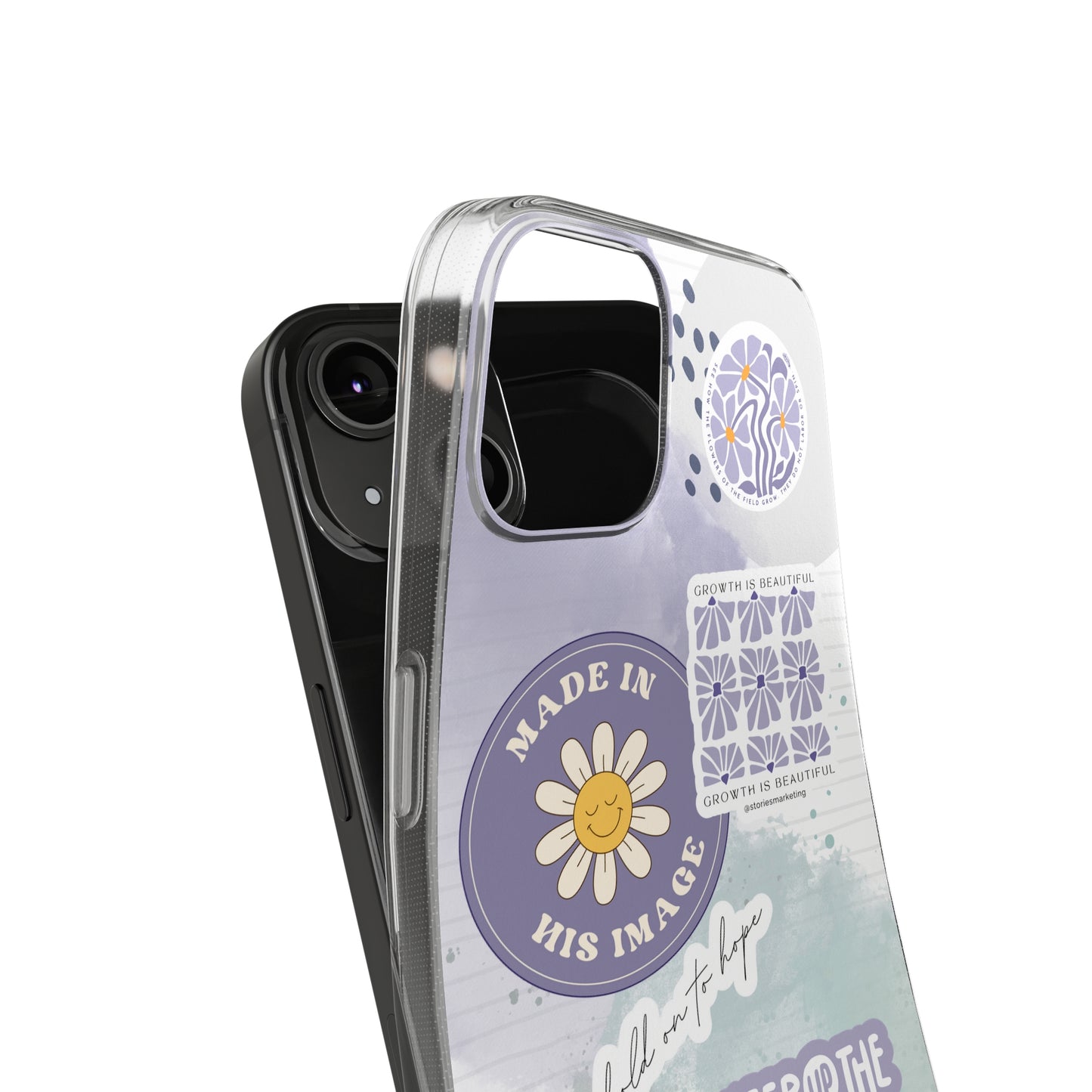 Patchwork Pro-Life Sticker Silicon Phone Case