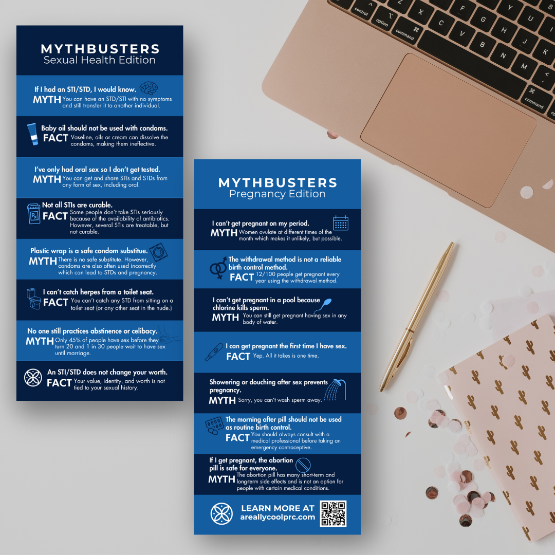 Sexual Health & Pregnancy Myth-buster | Rack Card