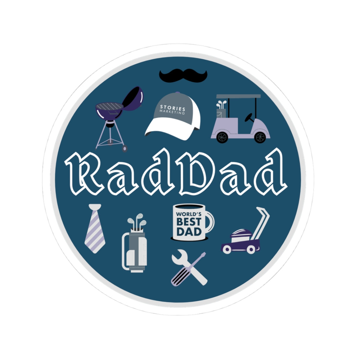 Rad Dad Sticker