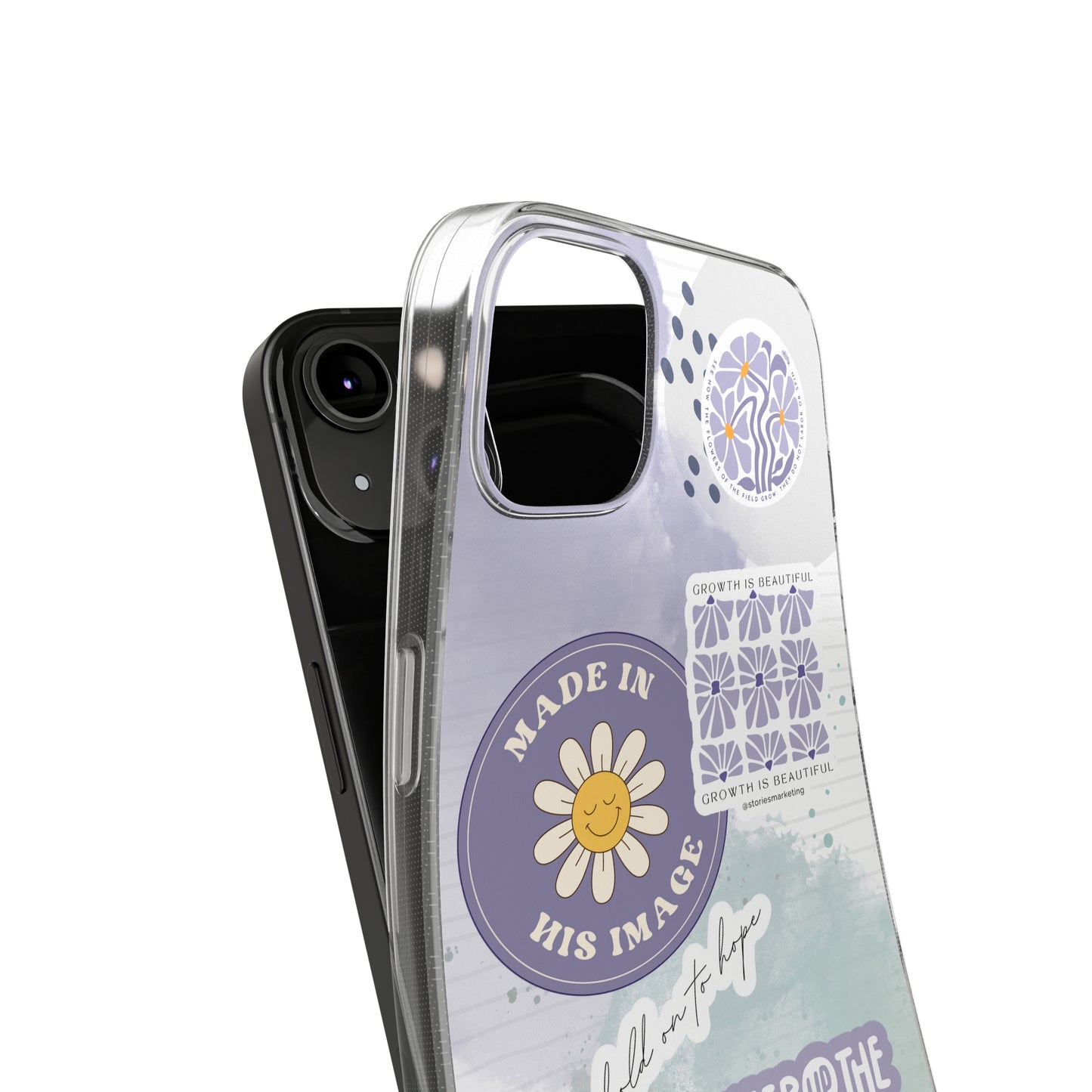 Patchwork Pro-Life Sticker Silicon Phone Case