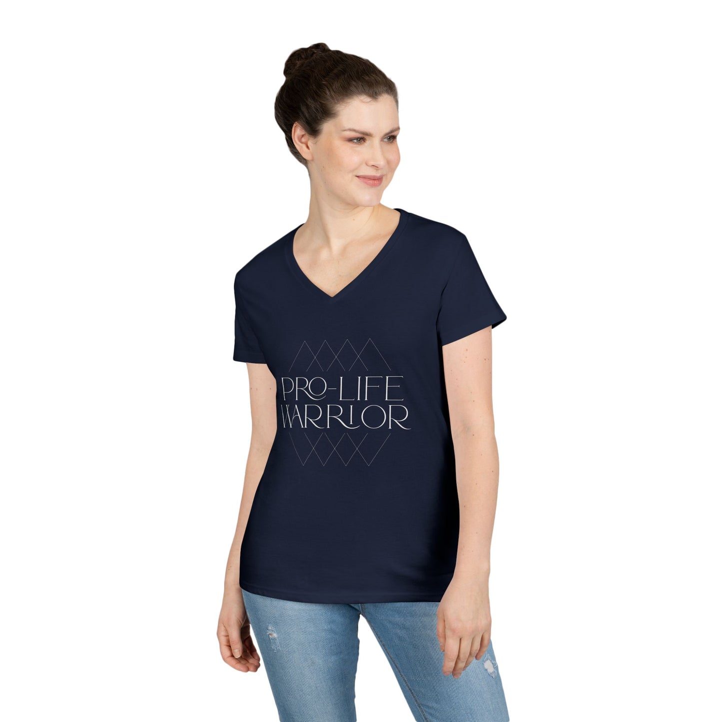 Pro Life Warrior V-Neck T-Shirt