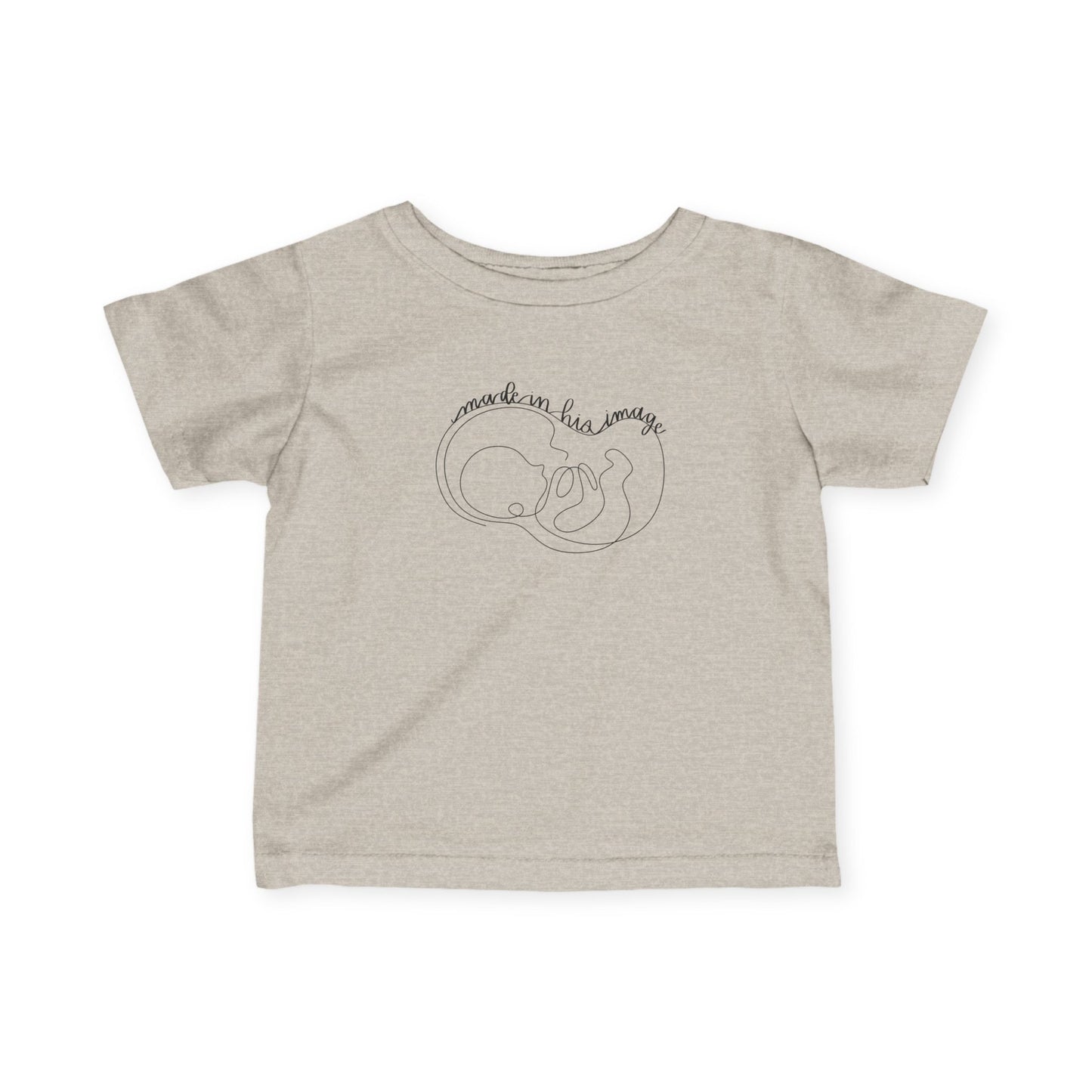 Made in His Image Black Infant T-Shirt