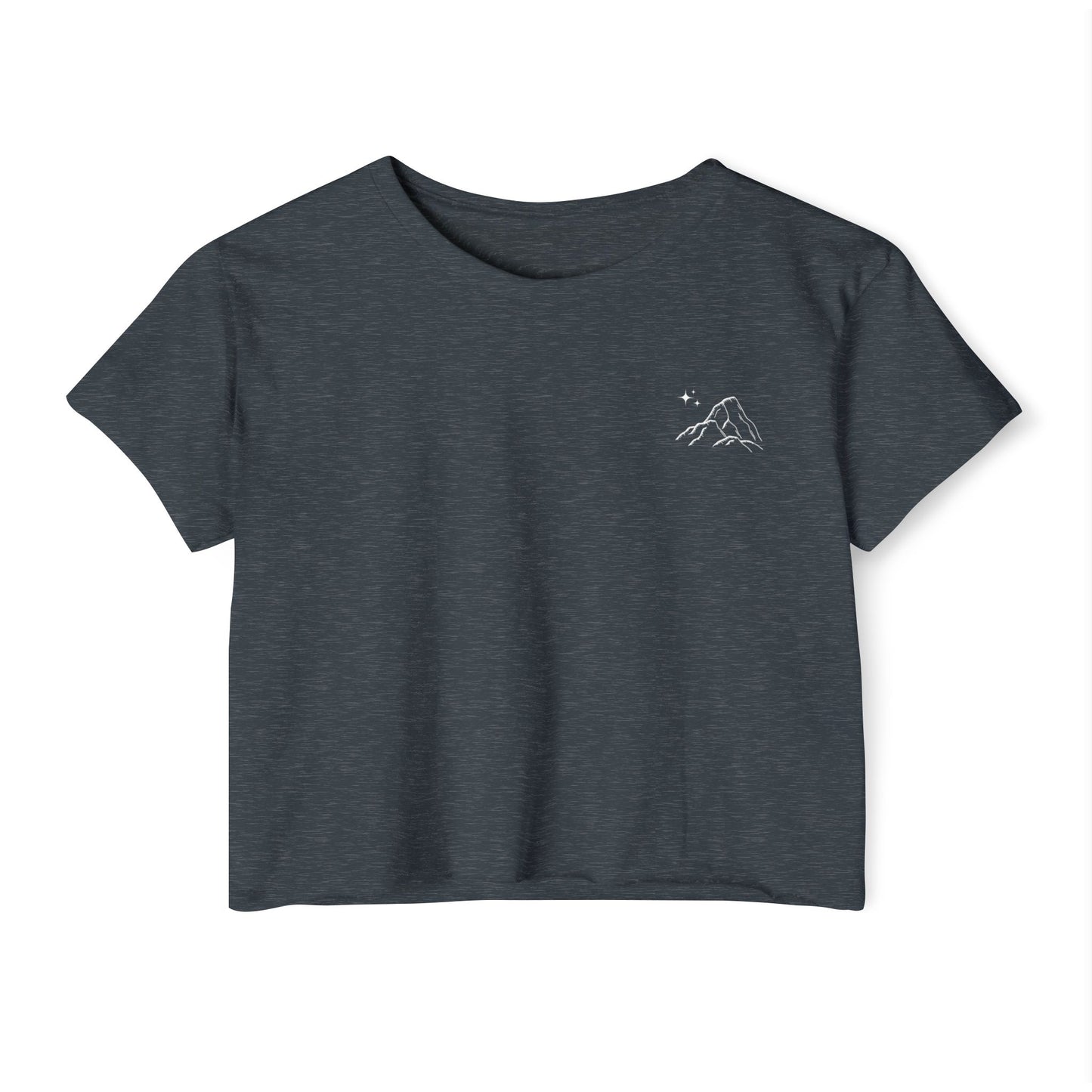 Move Mountains White Crop Top