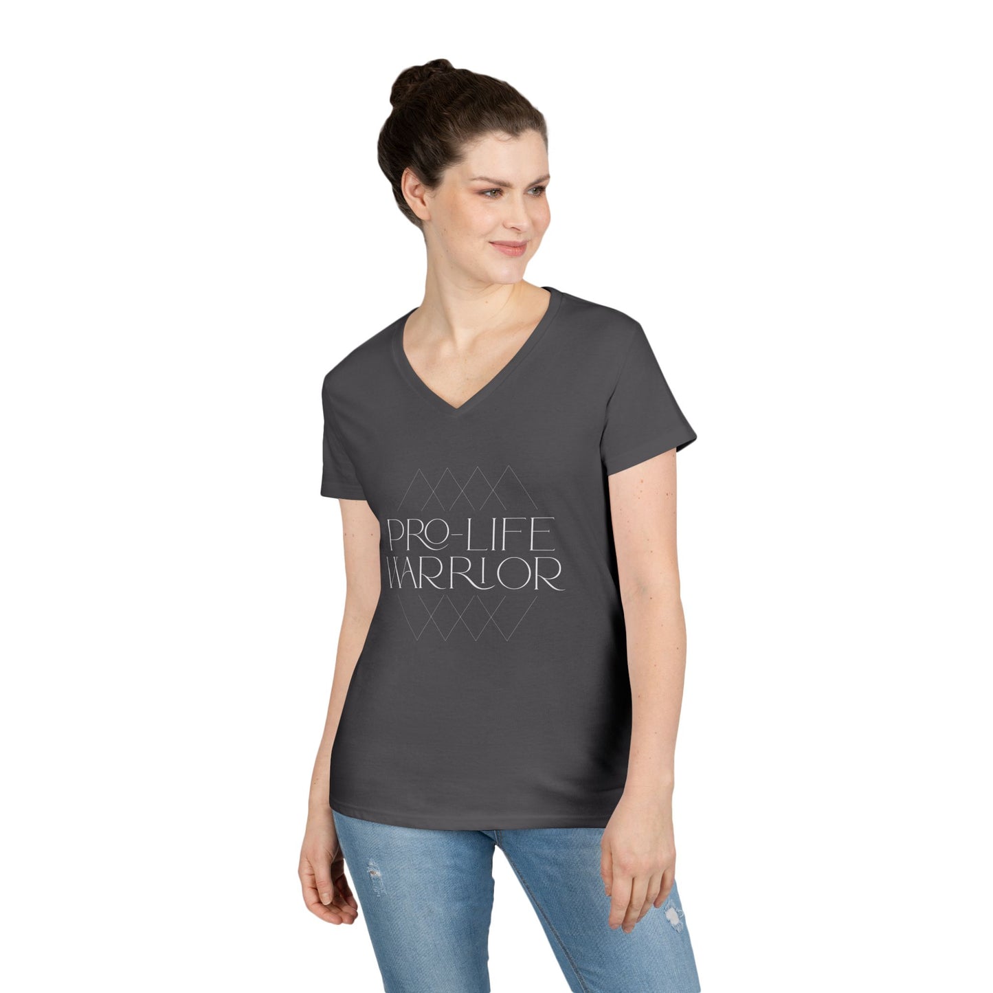 Pro Life Warrior V-Neck T-Shirt