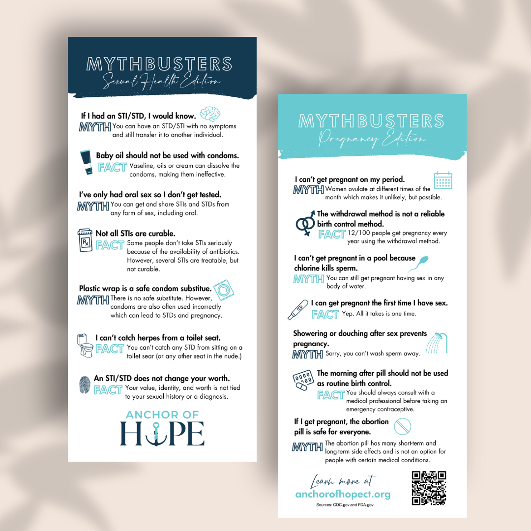 Sexual Health & Pregnancy Myth-buster | Rack Card