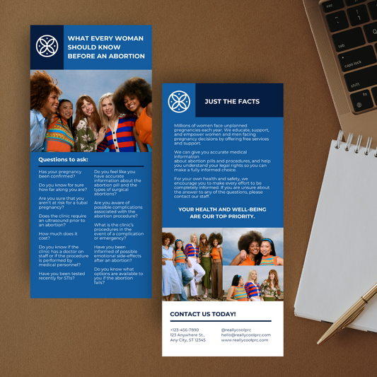What Every Woman Should Know Before an Abortion Rack Card