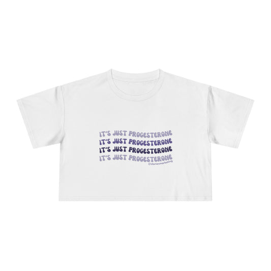 Progesterone Women's Crop Tee