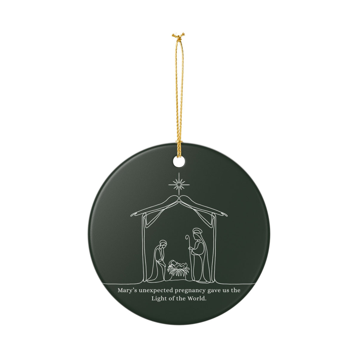 Light of the World Christmas Ornament, (1pc)