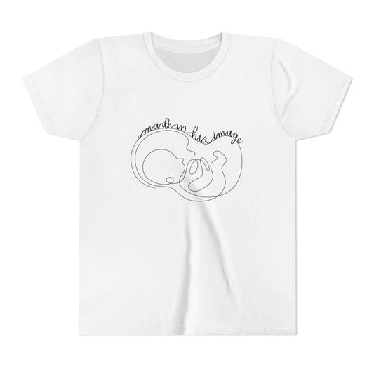 Made in His Image Black Youth T-Shirt