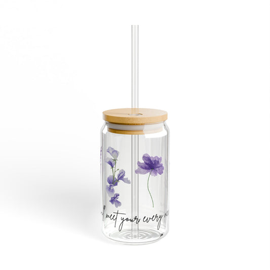 Your Every Need Sipper Glass, 16oz