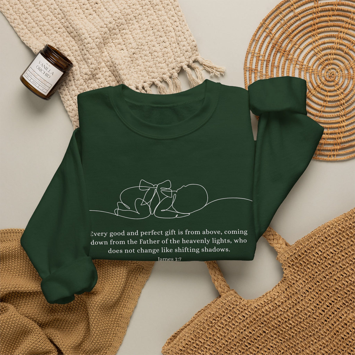 James 1:7 Crewneck Sweatshirt