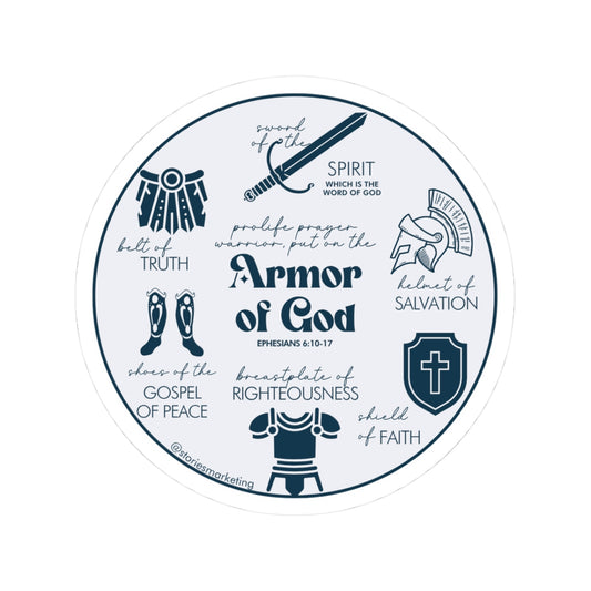 Armor of God Blue Sticker