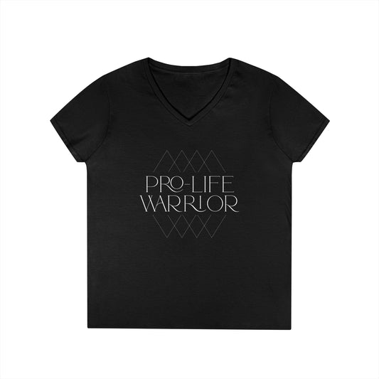Pro Life Warrior V-Neck T-Shirt