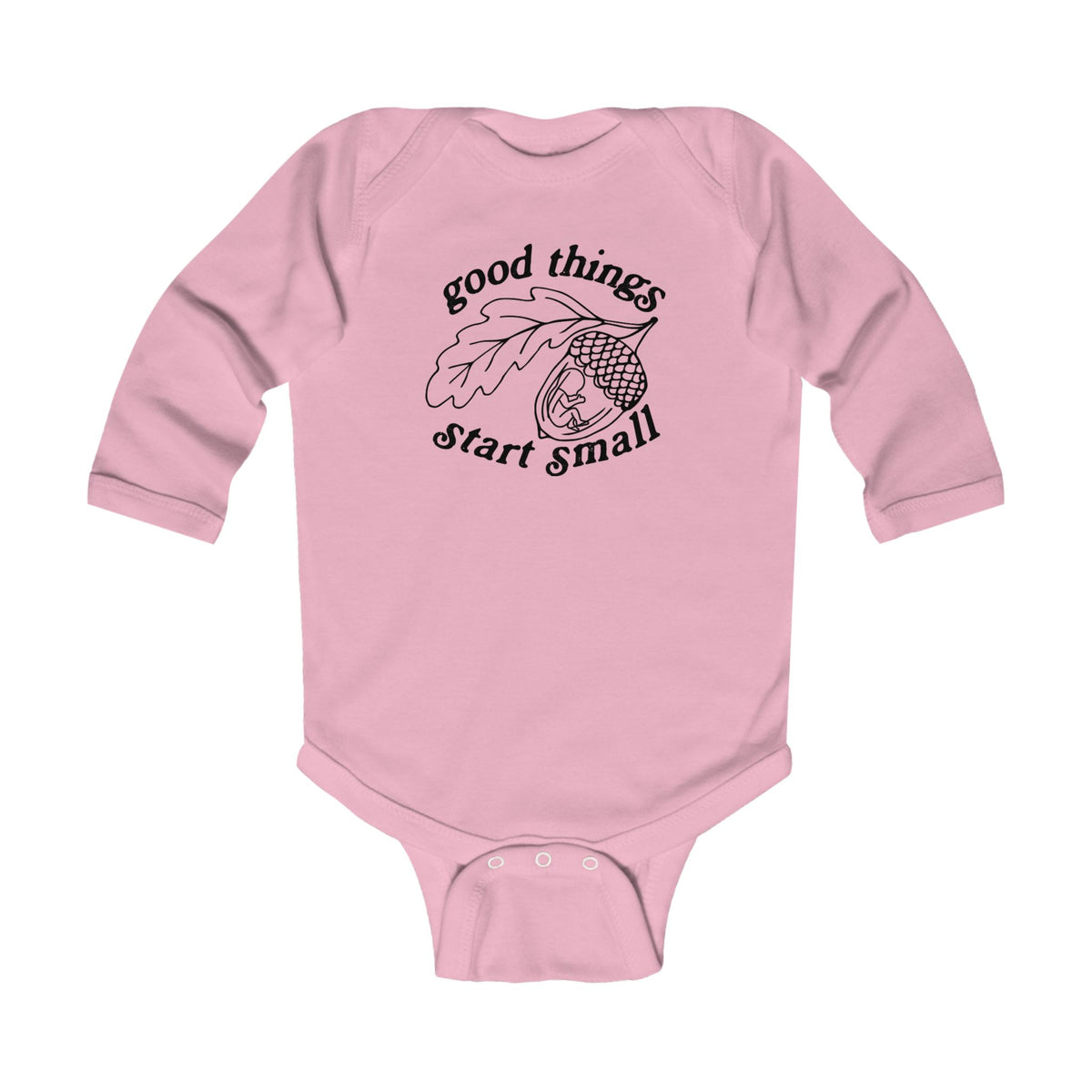Good Things Start Small Long Sleeve Onesie