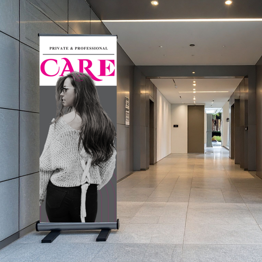 Private & Professional Care Retractable Banner