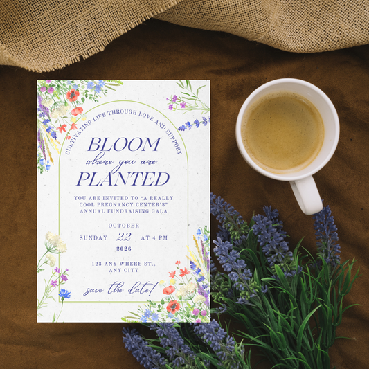 Bloom Where You Are Planted Event Flyer (Portrait/Vertical)