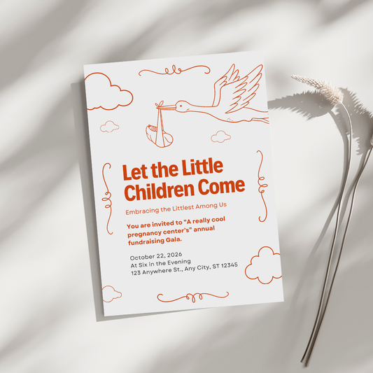 Let The Little Children Come Event Flyer (Portrait/Vertical)
