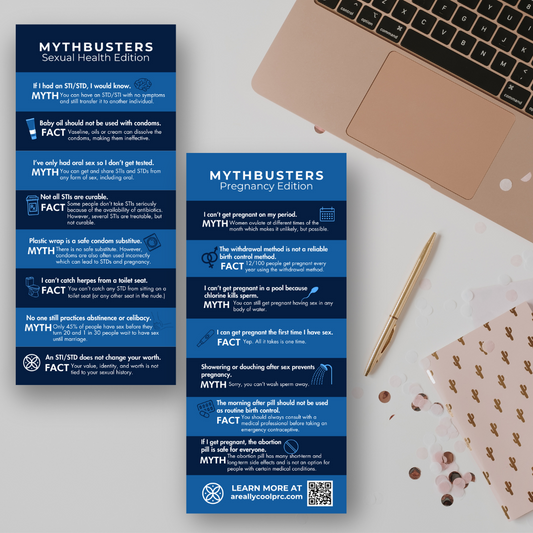 Sexual Health & Pregnancy Myth-buster | Rack Card