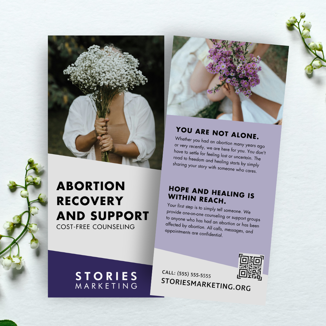 Abortion Recovery and Support Rack Card