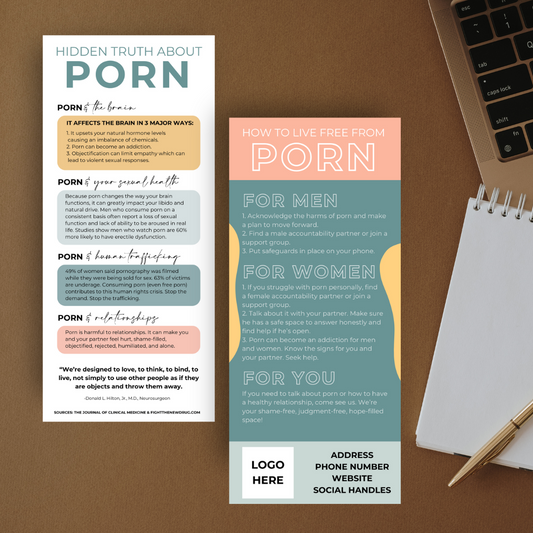 Porn Awareness Rack Card