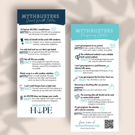 Sexual Health & Pregnancy Myth-buster | Rack Card