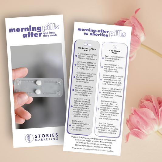 Morning-after Pills vs. Abortion Pills Rack Card