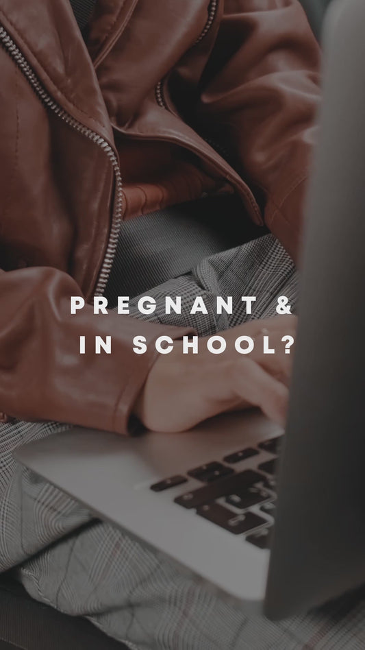 Pregnant + In School? Instagram/Snapchat Ad/Reel/Story